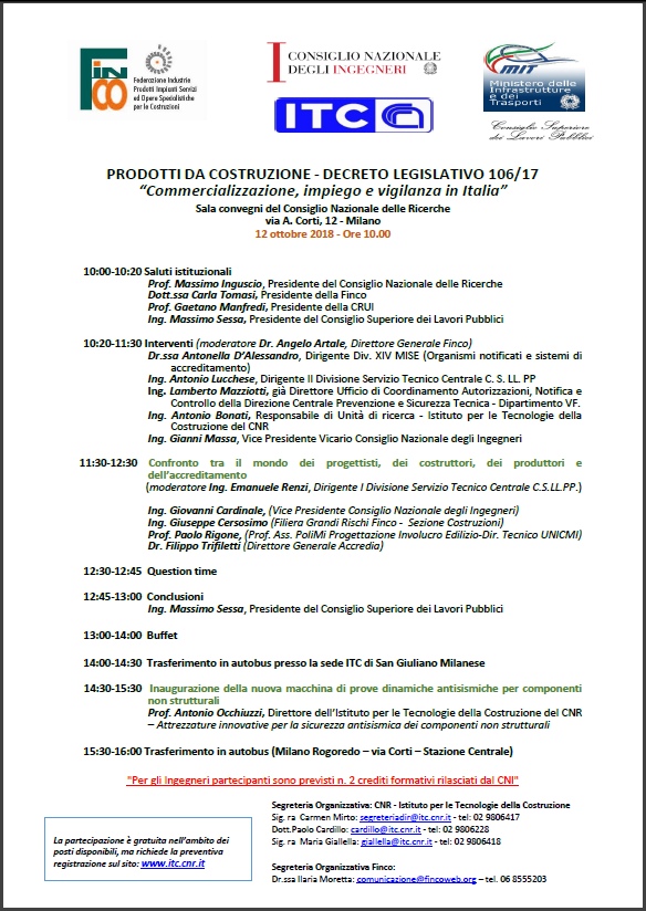 Programma del Convegno