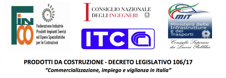 Convegno 12 Ottobre 2018      PRODOTTI DA COSTRUZIONE