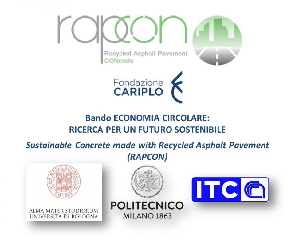 Sustainability and Circular Economy: keywords for the new RAPCON project