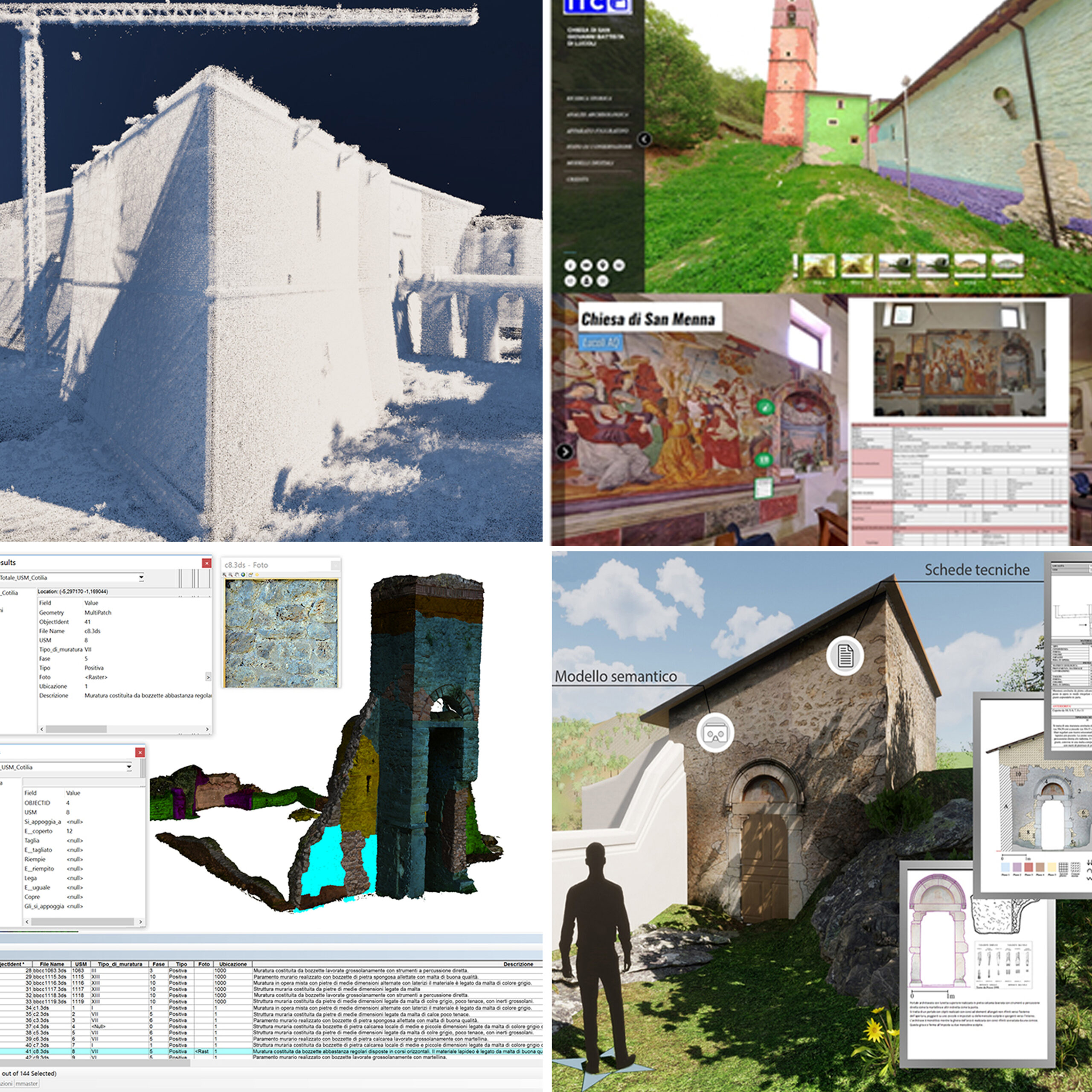 Ambienti digitali per la manutenzione, conservazione e fruizione del patrimonio architettonico e archeologico delle aree interne