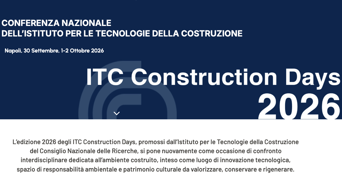 Call for short papers Cnr-Itc Construction Days 2026